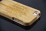 Natural Bamboo Wooden Wood Protective Back Cover Case/Shell Scenery Tree for Apple iPhone 5 5S