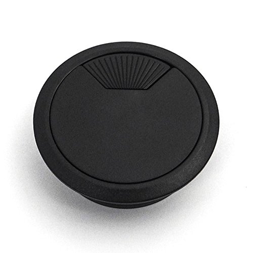 2 Pezzi SO-TECH® Passacavo Guida Cavo Plastica Ø 60 mm nero