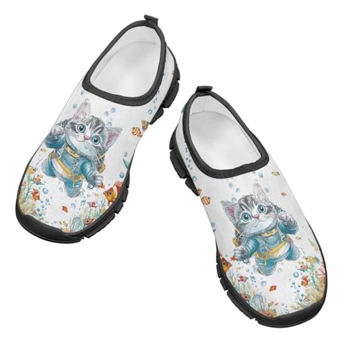 Kids Tennis Shoes Boys Girls Soft Slip On Loafers Lightweight Non Slip Casual Walking Shoe Outdoor Athletic Sneakers Black Sole Size 11-154