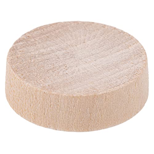 Image of Birch Flat Head Screw Hole Plugs | 1 inch Diameter | Pack of 50 Approx. | UA-110-BW