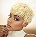 BeiSD Short Pixie Cuts Hair Wigs for Women Girls Short Wigs with Bangs Synthetic Wigs for Black/White Women (X1030-Blonde)