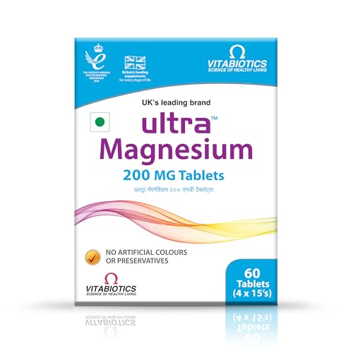 Ultra Magnesium 200Mg Tablets Provide Antioxidant Support | 60 Ta...