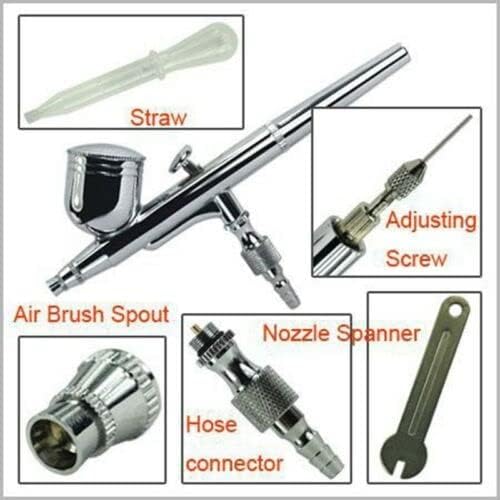 Mini Air Brush Compressor 0.3mm Air Brush Kit Spray Tattoo Nail Art Paint