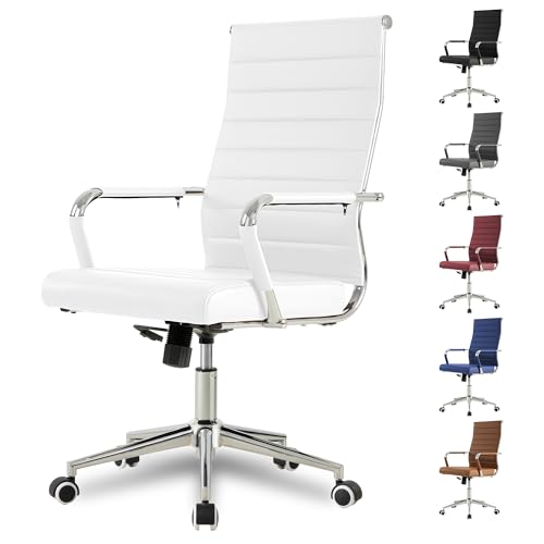 Okeysen Ergonomic Ribbed Leather Chair
