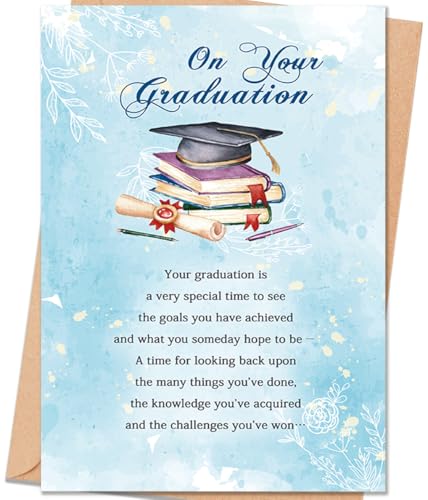 uugtcard Graduation Card for Him Her, Graduation Gift for Men Women