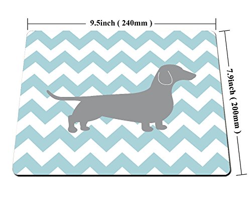 Smooffly Gaming Mouse Pad Custom,Dachshund Chevron Personality Desings Gaming Mouse Pad #TOP1