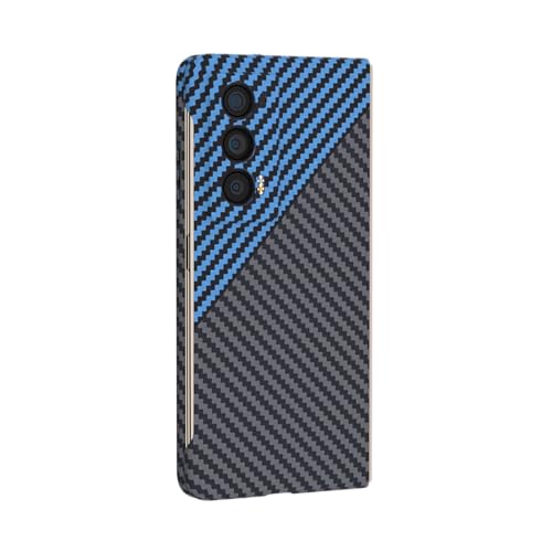 COQUE-für Honor Magic V2 Hülle Flip Carbon Fiber Series Handyhülle Honor Magic V2(Schwarz blau)