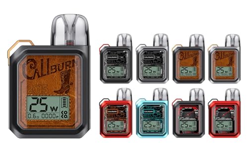 Caliburn GK3 Pod System Kit 900mAh 2.5ml �d�q�^�o�R �J���o�[�� �X�^�[�^�[�L�b�g VAPE �x�C�v (Pitch Black)