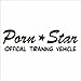 JINTORA Autocollant - Autocollant de Voiture - véhicule d'entraînement Officiel Star Porno - 210x61 mm - JDM - Die Cut - Voiture - vitre - Ordinateur Portable - fenêtre - Brun