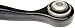 Dorman LA28646 Rear Upper Forward Lateral Arm Compatible with Select Mercedes-Benz Models