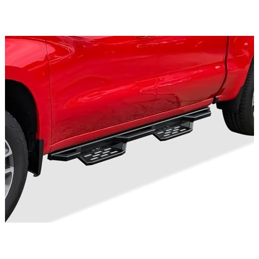 APS Stainless Steel Pocket Steps Running Boards Compatible with Chevy Silverado GMC Sierra 1500 2019-2023 Crew Cab & Silverado 1500 LTD Sierra 1500 LD 2022 & 2500 3500 2020-2023 (Exclude 19 1500 LD)