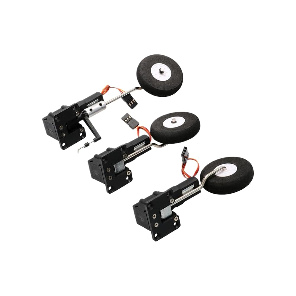 Tren de aterrizaje retráctil electrónico para avión RC,varilla helicoidal