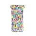 HUSSRITY Eyeglasses Case Colorful Triangle Sunglasses Pouch Soft PU Leather Squeeze Top Eyeglass Holder Portable Glasses Case For Women Men