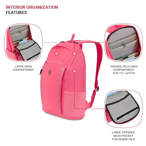 Image of SwissGear 8117 Laptop Backpack, Black, 17.75 In