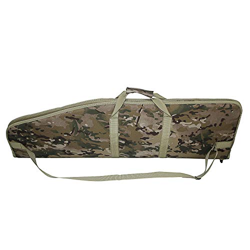 Greencity Long Single Soft Rifle Bag Tactical Shotgun Pistol Gun Case Carrying Waterproof Padded Hunting Shooting Sports Adjustable Shoulder，38"，Multicam #TOP1