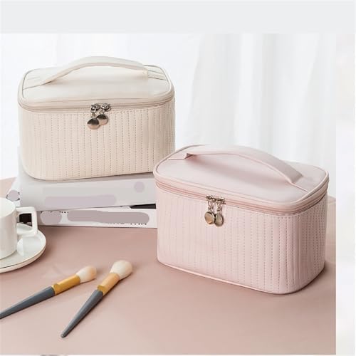 Trousse de toilette grande capacité en cuir imperméable vert