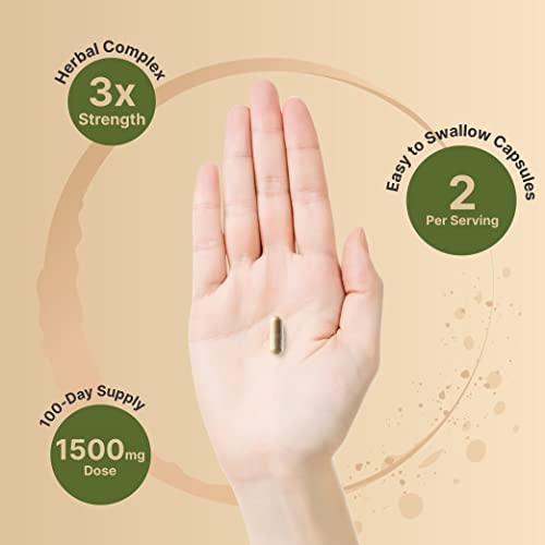 St John's Wort Supplement, 1500Mg Per Serving With 2250Mcg Hypericin, 2 In 1 Formula St John's Wort Complex, 200 Capsules, Promote Emotional Balance, Joyful Mood & Stress Response #TOP3