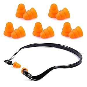 Nhqz NHQ2502 Bügelgehörschutz mit Ersatzstöpseln