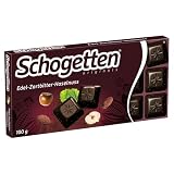 Schogetten Edel-Zartbitter-Haselnuss 100g Schokoladentafel, praktisch einzeln...