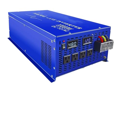 Convertidor Corriente Inversor Onda Sinusoidal Pura 10000W Convertidor Batería Banco Energía Solar De 24V Y 220V Voltaje Salida De 12V/36V/48V/96V CC A 230V CA Convertidor(110V,USA)