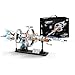 OWNONE 1 Space Station Building Set with Motor and LED Lights - 360°Rotating Space Shuttle Rocket Model Building Kits with Display Stand, STEM Engineering Gift for Adults Men Kids (1583 PCS)