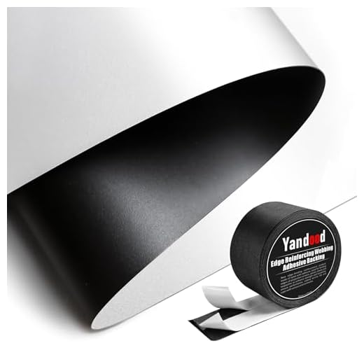 Projector Screen Material Fabric 70x118 inch for Max 130 inch 16:9 Projection Screen DIY, Black Backing 4K Ultra HD Front Projection EPPE Polymer Material (White)