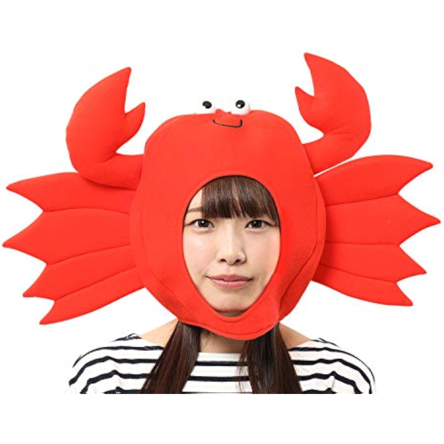 クリアストーン(Clearstone) かぶりもん コスプレ ハロウィン かぶりもの カニ ユニセックス レッド 詳細画像3