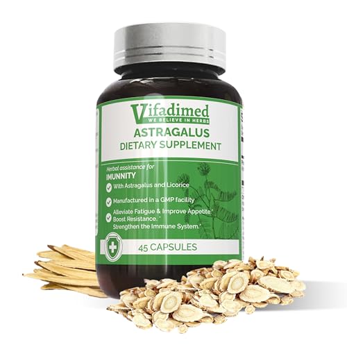 VIFADIMED ASTRAGALUS-ATP Support,Mitochondrial Supplements,Cellular Energy,9600mg Herbal Extract contain flavonoids &
