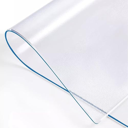 Nappe en plastique de 2 mm protecteur de table transparent mat PVC