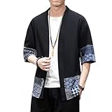 Design kimono : sept manches, ouvert sur le devant, coupe ample, cordon de serrage ou fermeture à boutons, pas tous n'ont pas de poches, couleur unie ou motif imprimé. Veuillez vous référer aux images affichées