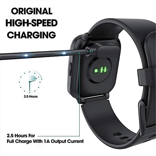 Image of Smartwatch USB Charging Cable, Compatible with Fire Boltt, boAt, Noise, Firebolt Smart Watch Charger, Smart Watch Charger Cable for All Models