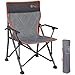 Portal Campingstuhl faltbar Klappstuhl mit hoher Rückenlehne Camping Stuhl 120kg belastbar Angelstuhl mit harten Armlehne & Tragetasche Faltstuhl für Camping Picknick Garten Balkon Outdoor