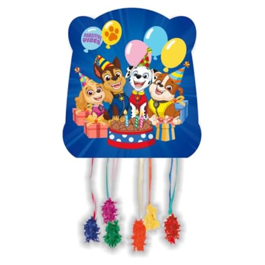 BeenSmile, PIÑATA BASIC PAT PATROUILLE, Partyartikel, Piñata zum Befüllen mit Spielzeug oder Leckereien, Dekoration für Kinderpartys, Geburtstage und Feiern