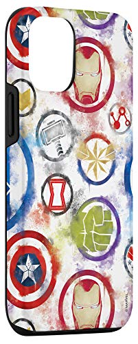 Iphone 12/12 Pro Marvel Avengers Super Hero Icons Color Bleed Case #TOP2