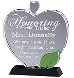 Crystal Apple Award with Free Engraving (Customize Now!)