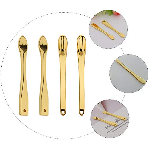 FRCOLOR De Metal Olho Creme Para O Rosto Aplicador Cosméticos Vara Colher Espátula Ferramenta Massag