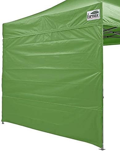 Eurmax USA 10x10 Pop Up Canopy SunWall-UV Protection for Tents,Blocks Sunlight&Wind,Water Resistant Side Wall Only,Easy Hook & Loop Installation,Fit for 10FT Straight Leg Shelters&Gazebo,Field Green