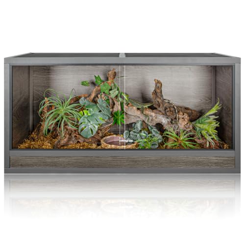 SUKEOPET 120 Gallon Reptile Tank with Ventilation
