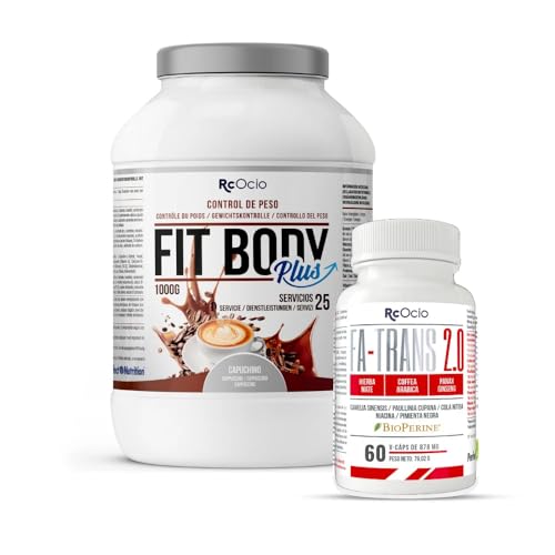 RcOcio Batido Sustitutivo de Comida - Termogenico - Pack | Sustituto Alimenticio Dietetico alto en Proteinas | Ayuda para perder Peso | Chocolate - Vainilla - Fresa | Saciante para hombre y mujer