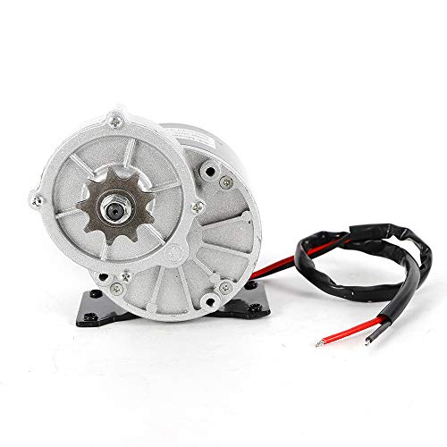 CHUNILLE Electric Bike Gear Reduction Motor W/Gear 9 Teeth Sprocket Fit Bicycle EBike Scooter 300rpm 350W DC 24V MY1016Z