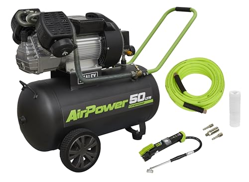 Sealey Air Compressor 50L Direct Drive 3hp & Air Accessory Kit - SAC5030VEKIT