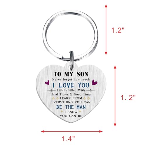ABNTY-Keychain-for-Son-Inspirational-Gift-for-Son-from-Mom-or-Dad-Engraved-Heart-Shaped-Pendant-with-Love-Encouragement-Son-Birthday-Graduation-or-Christmas-Gift