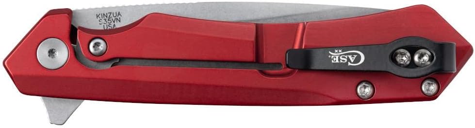 Case xx Kinzua 64664 Frame Lock Red Aluminum S35VN Stainless Pocket Knife Knives