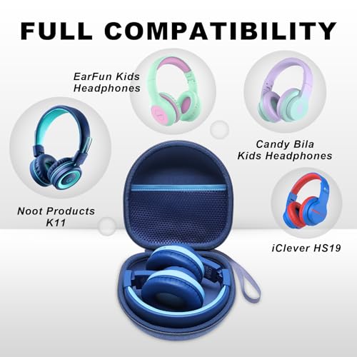 Kids Headphone Case Compatible with iClever HS19/BTH12, Candy Bila, MIDOLA MD-B01, EarFun Headphones, 2PCS