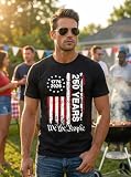 250 Anniversary USA Shirt Mens Patriotic Shirts 4th of July Shirts 1776-2026 T-Shirt 250 Years Tee Tops Black