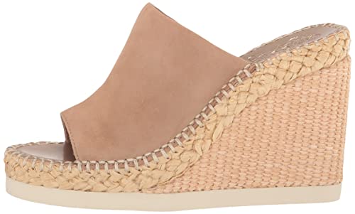 Vince Camuto Women's Footwear Women's Brissia Raffia Wedge Sandal, Tortilla, 7.5 #TOP7