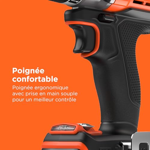 Perceuse Visseuse Sans Fil Black+Decker BCD382D2XK-QW – 18V 45 Nm 2 Batteries 2.0Ah - vue 8