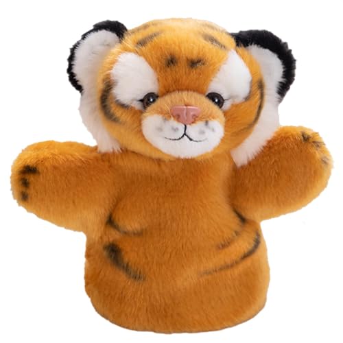 Hand Puppets Tiger Plush Animal Toys Dolls for Imaginative Pretend Play Storytelling Gifts for Kids Boys Girls