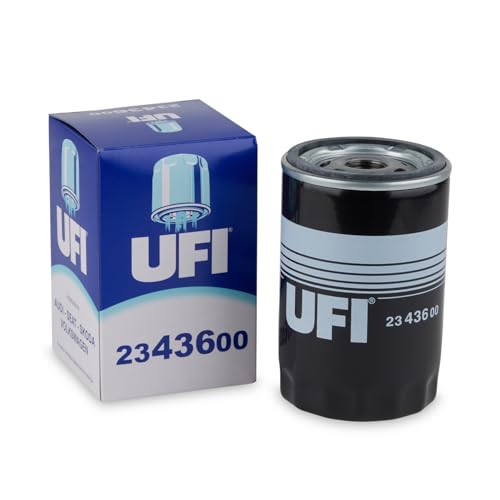 UFI Filters, Filtro Olio 23.436.00, Filtro Olio per Ricambio, Adatto a Auto, Applicabile su Diversi Modelli Audi, Desta, Linde, Seat, Skoda e Volkswagen
