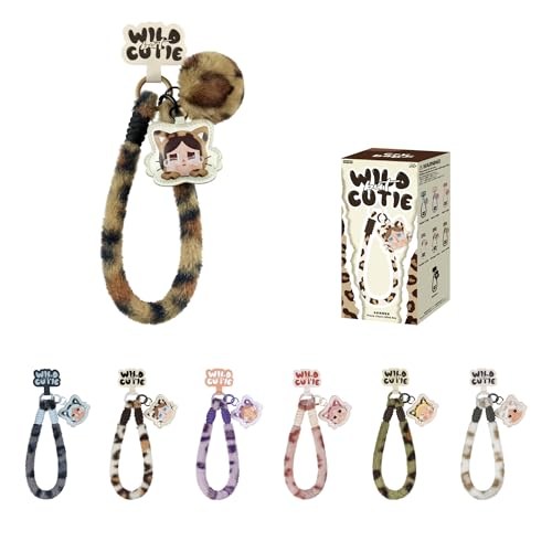 POP MART CRYBABY Wild but Cutie Series-Phone Charm Blind Box Hands-Free Phone Wrist Strap cute keychain-Single Box